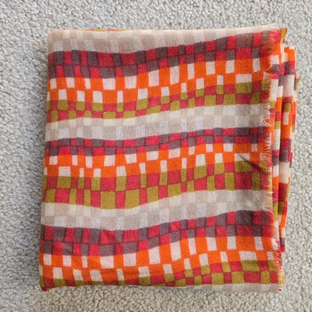 100% Wool Scarf Shawl Scandanavian Design Khadi and Co Denmark